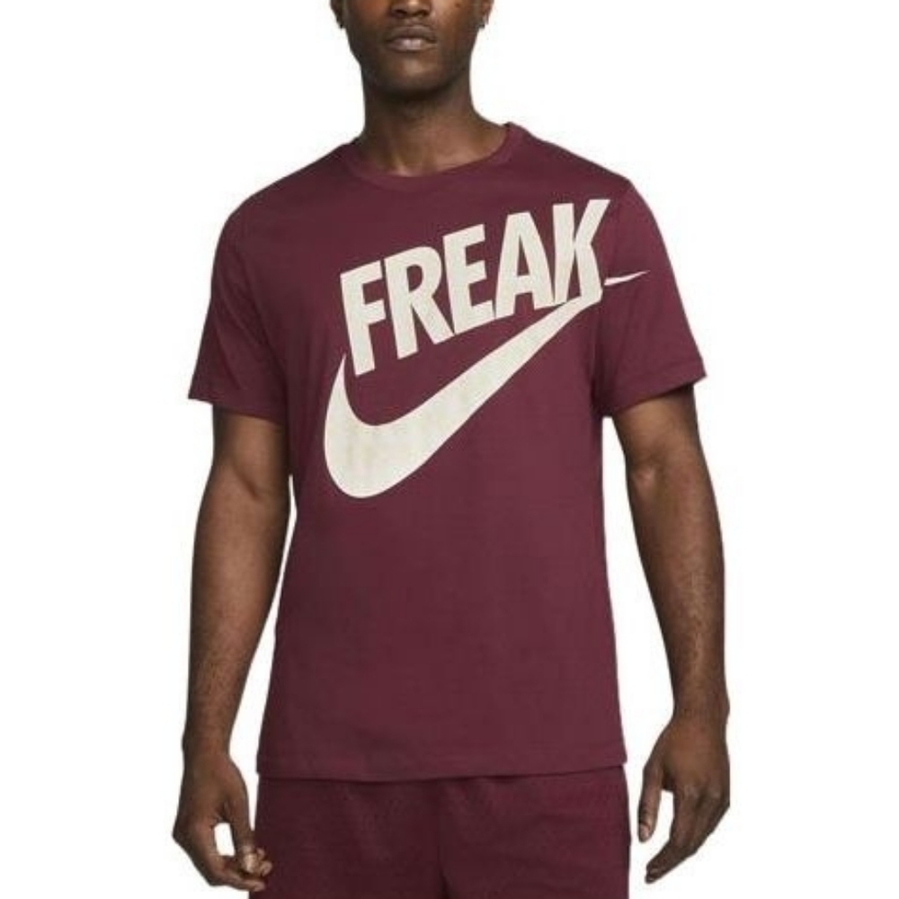 Nike Giannis Freak Basketball Dri-Fit Men's Dark Red T-shirt Size XXL